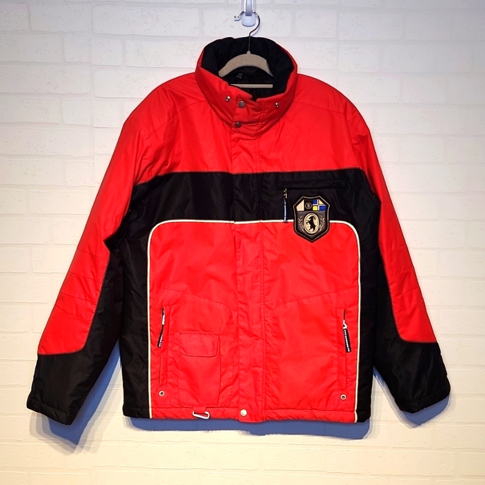 BOGNER Ski Snowboard Red Jacket Coat RN110464 Sz M EUC!